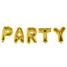 Fóliová balónová girlanda 'Party' zlatá (3 m)